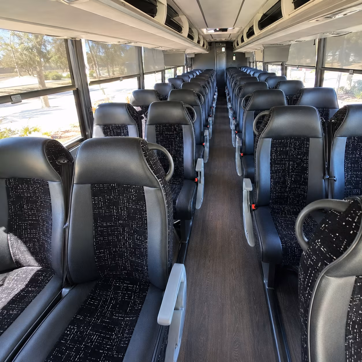 mcallen charter bus interior