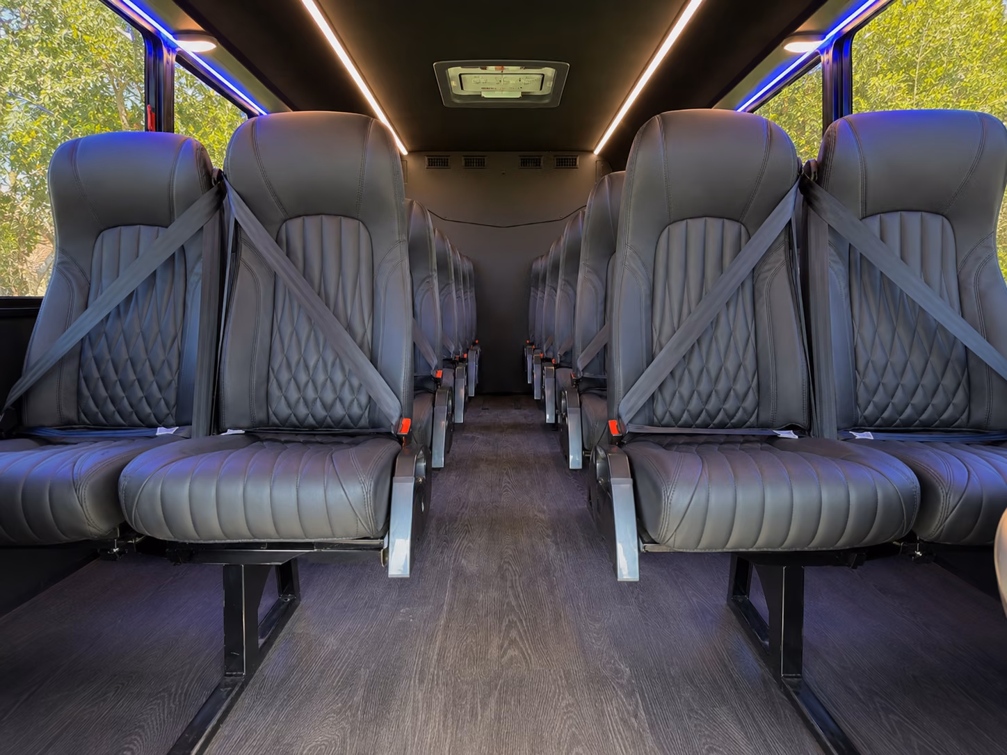 mcallen wedding transportation onboard seating